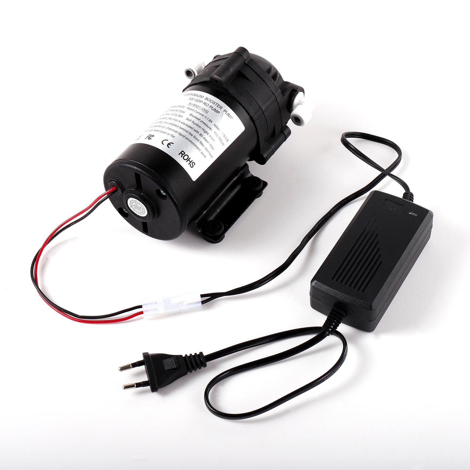 DC24V Silent Water Pump Electric 1/2  Thread Self-Priming Booster Pump Garden Irrigation Watering Car Washing Diaphragm Pump