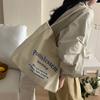 Borsa Tote di Grande Capacità per Donna 2025 Nuova Borsa in Tela Letteraria