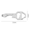 Multifunctional Pocket EDC Multi Tool Keychain Bottle Opener Hexagon Wrench Measuring Ruler Outdoor Survival Gear Gadget