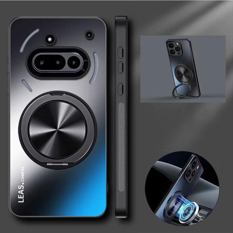 Magnetic Case for Nothing Phone 3A Pro Matte Shockproof Hard Bumper Stand Holder Cover Cases for Nothing Phone 3A 2A CMF Phone 1