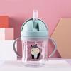 Double Handle Straw Mug Children's Water Bottle Bottle Photography Accessories Kindergarten Leak Proof Drinking Cups