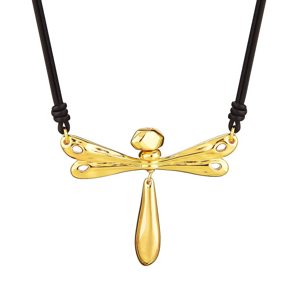 Trendy Jewelry Dragonfly-like Classic Daily Essential Pendant Necklace