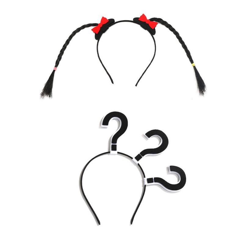 Personalized Halloween Arrow Headband & WiFi Exclamation Hair Clip for Braids