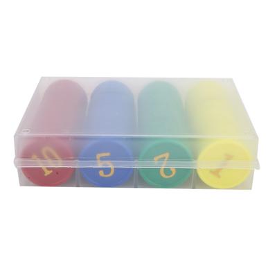 160pcs  Box Educational Figure Chips Family Activity Game Plastic Coins Rewards Tool