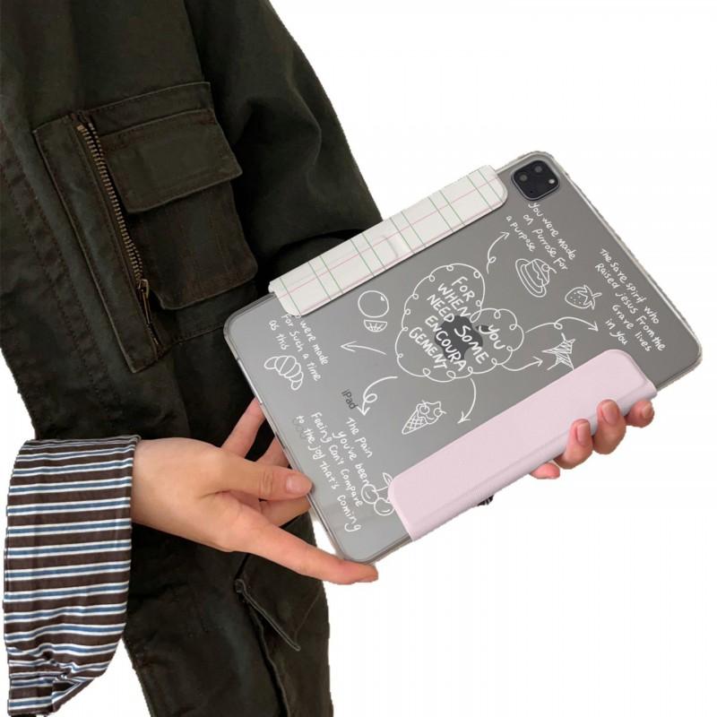 Pink Heart IPad Case With Stand Function Magnetic Detachable Cover Pro Mini Air
