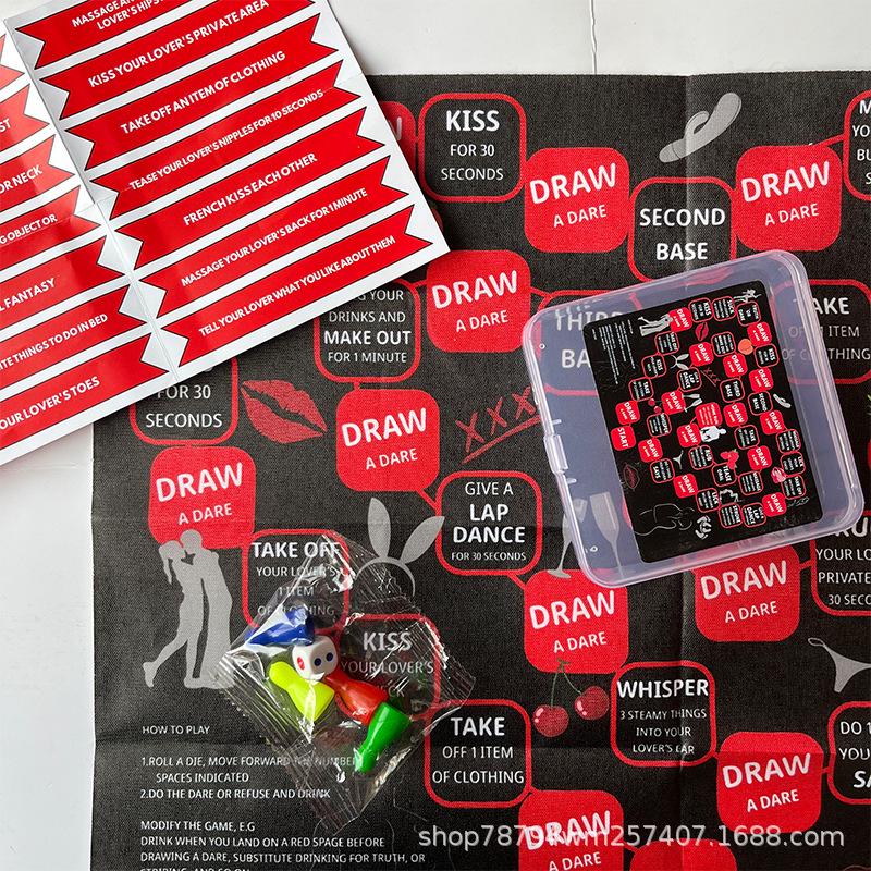 Cross-Border Couples' Creative Adult Dating and Drinking Board Game