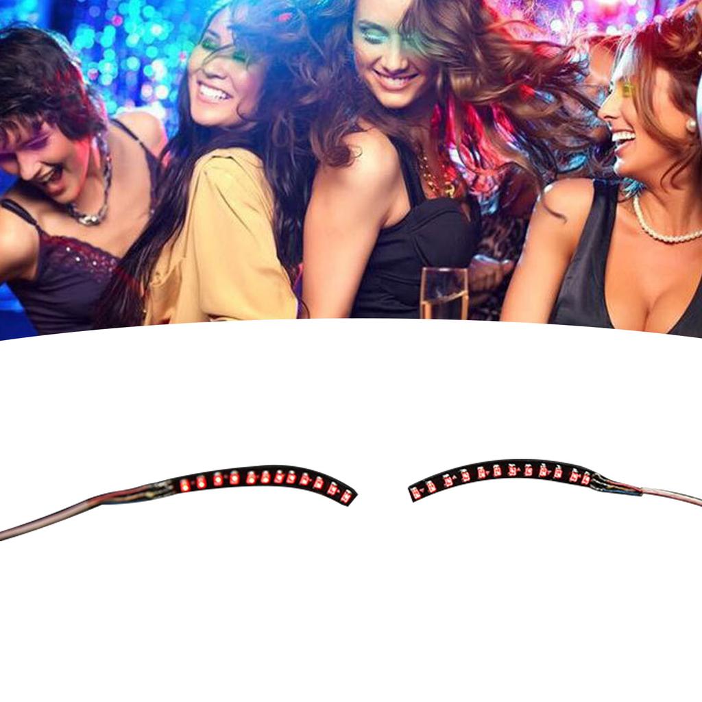 LED False Eyelashes Light Lightweight Stylish Reliable Luminous False Eyelashes Light for Party Bars Nightclubs