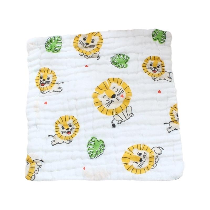 Cotton Baby Burp Cloth Soft and Breathable Newborns Washcloth for Teething Time Gentle Skin Care 30x30cm
