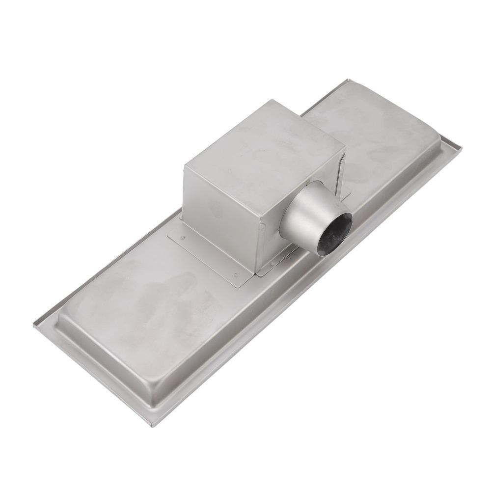 304 Stainless Steel Floor Drain Rectangular Channel Drain Durable Linear Shower Drain  Balcony