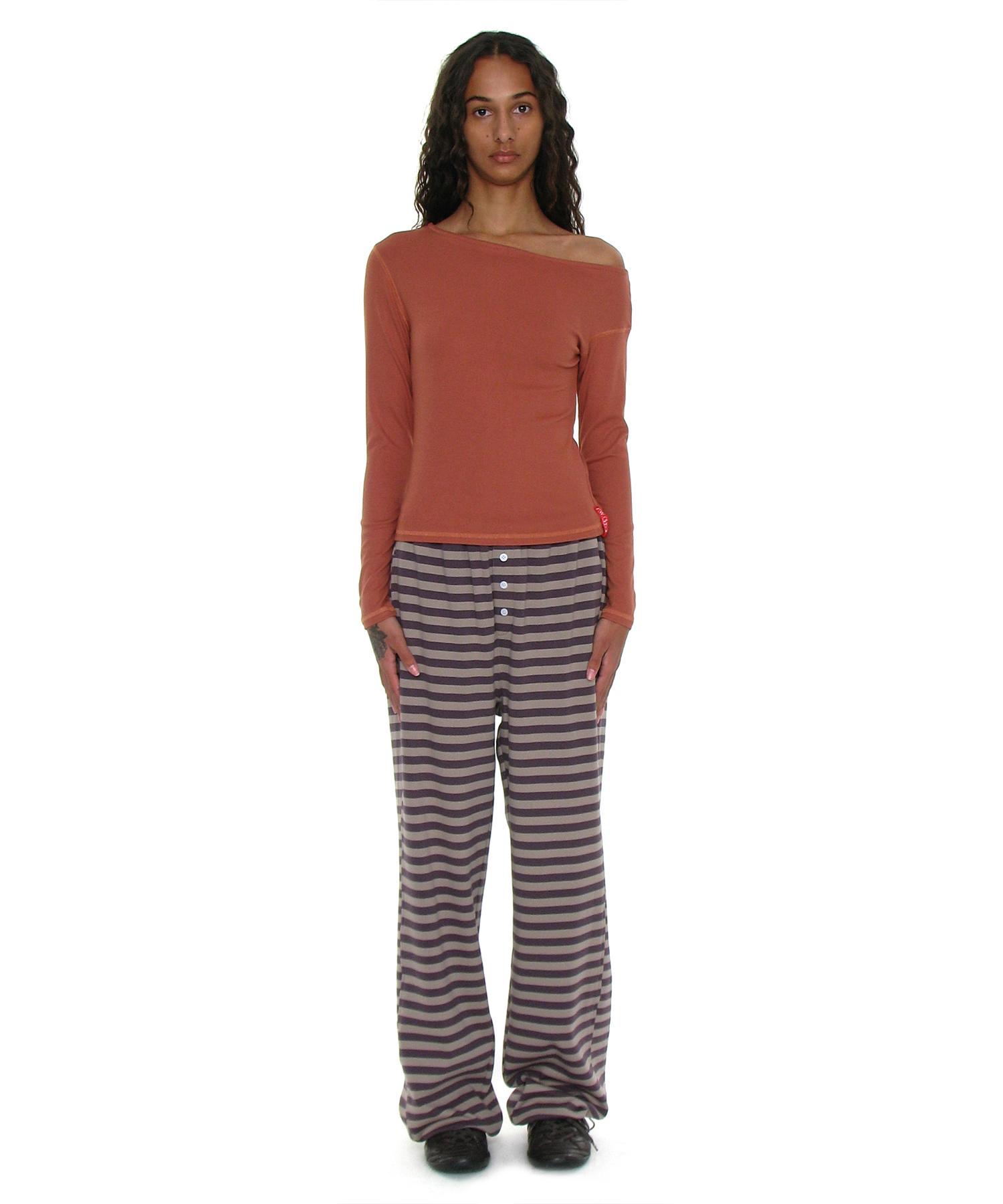 PARTIMENTO WOMEN Pwc Striped Jersey Wide