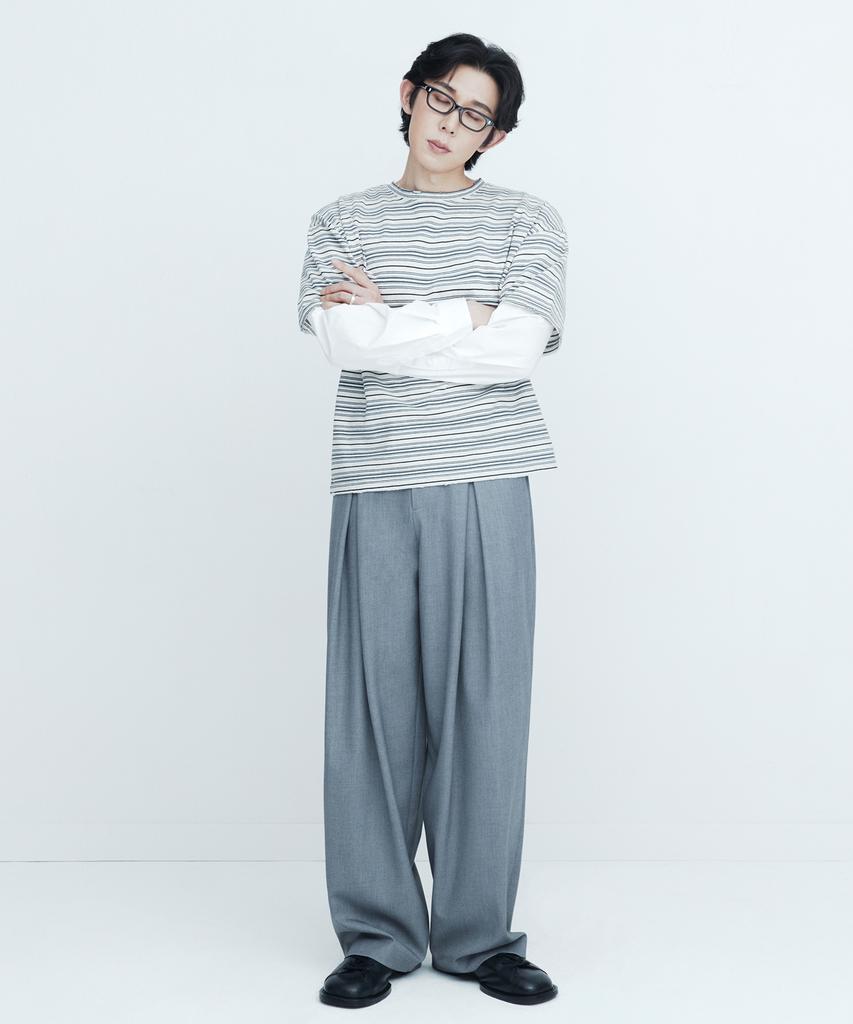 Diaendeukweseucheon Banding Wide Pants / Gray