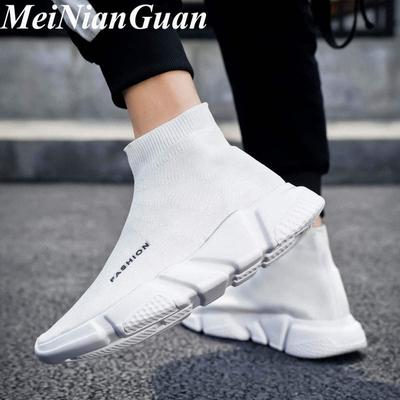 Zapatillas de Hombre de Caña Alta Talla Grande 47 Zapatos de Moda de Verano para Hombre Plataforma Slip on Zapatos Casuales Ligeros Malla de Aire Zapatillas de Hombre L4