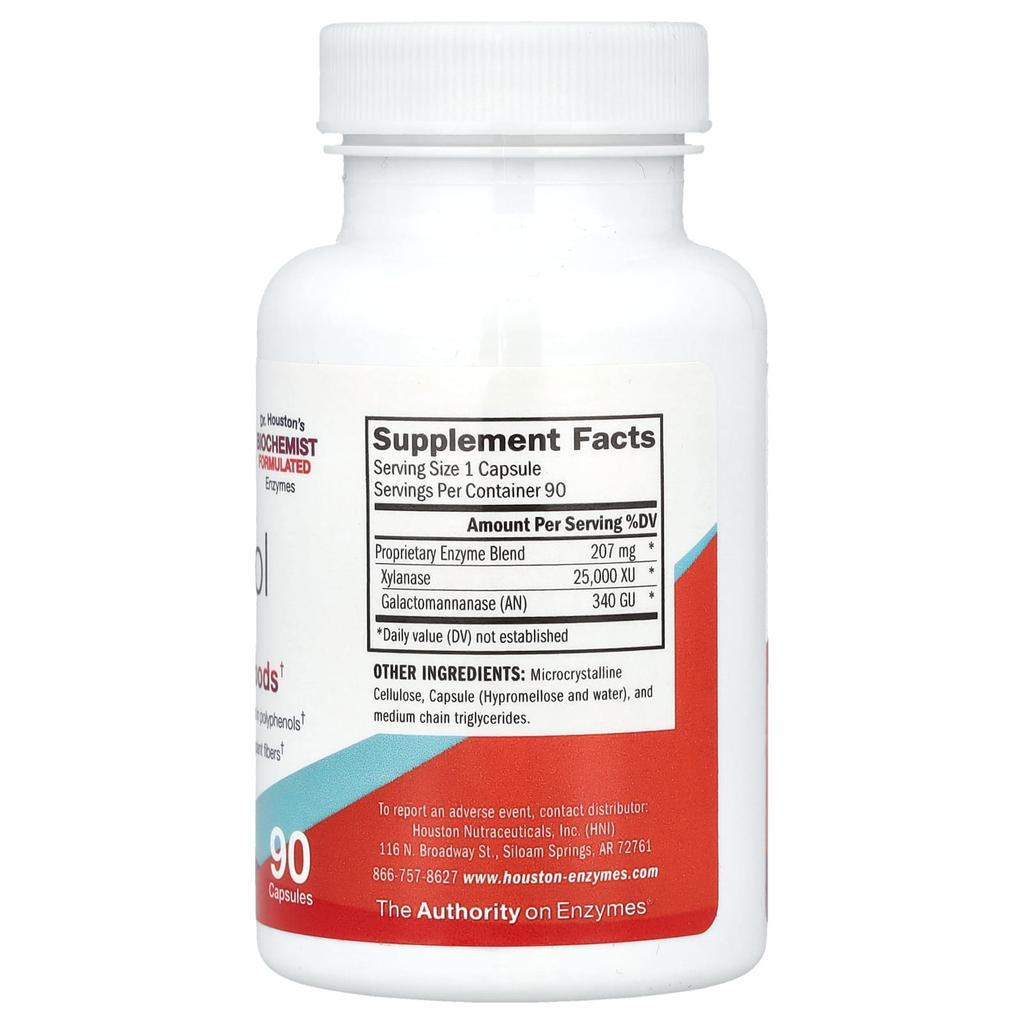 Houston Enzymes No-phenol, 90 Capsules