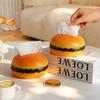 Cute Burger Tissue Box Cartoon Storage Box Living Room Office Desktop Decoration Home Fun Decorations Ornament Gift for Friends