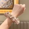 3pc European American Khaki Plaid Leopard Elasticity Hair Ties Scrunchies for Women Girls Ponytail Holder Korean Hair Accessorie