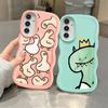 Soft Phone Cover Case for Samsung Galaxy A21s A13 A14 A11 A16 A15 A12 A52 A06 A05 A23 A53 A22 A33 A03 A04 Cartoon Dinosaur Goose