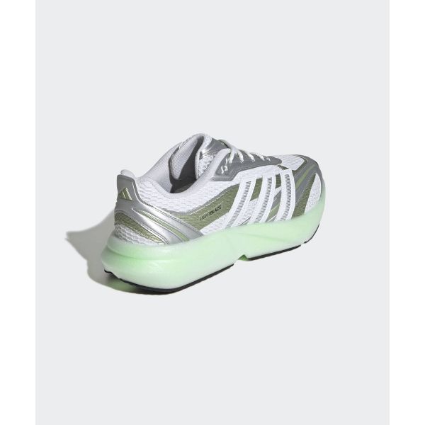 adidas Lightblaze Glow White Silver Metallic Women Sneakers Cloud-White Magic-Lime-Metallic JP6328