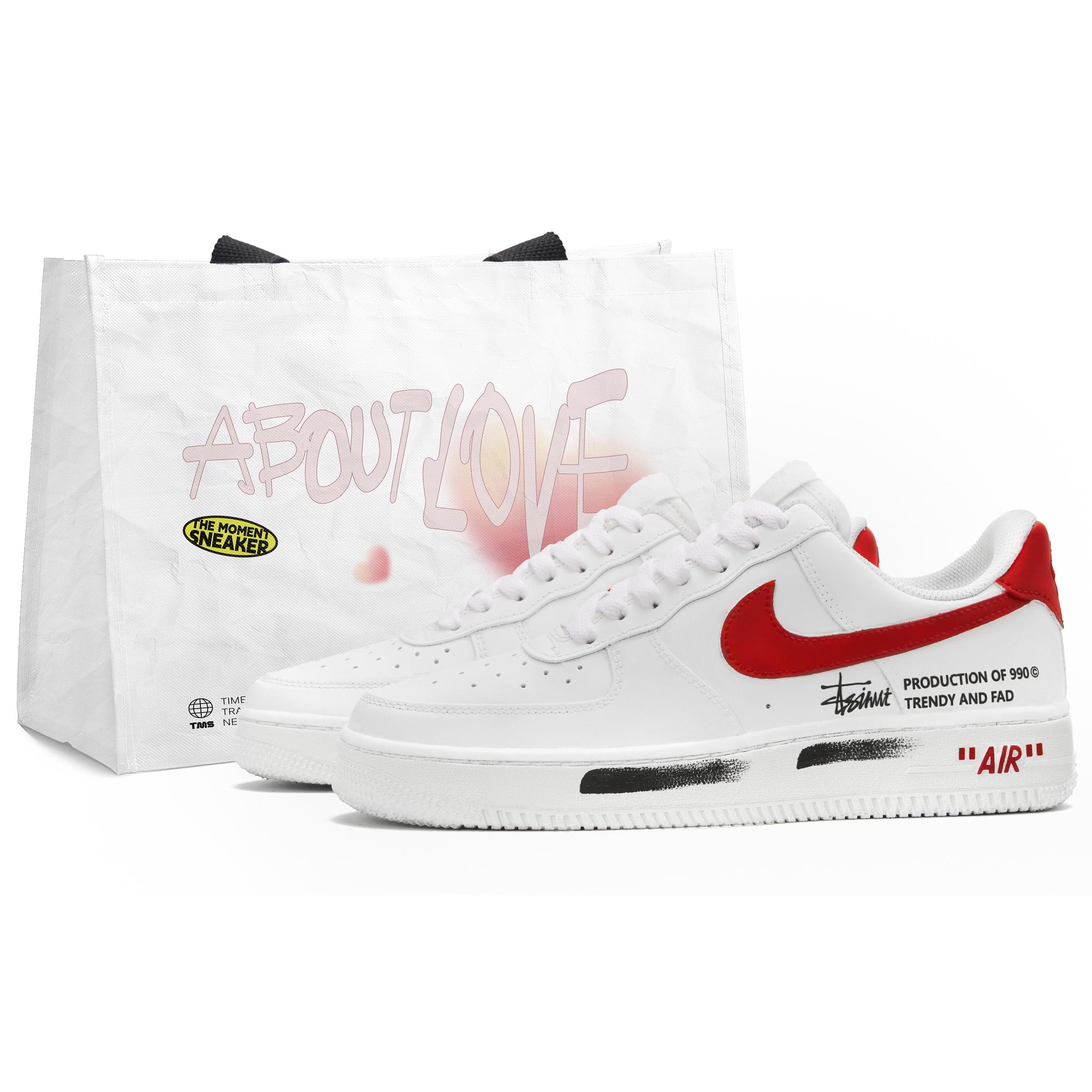 

Nike Air Force 1 Building B, 5th Floor Low top Skateboard Shoes Unisex Red White CW2288-111(Team645-B5) 44