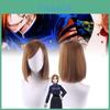 Premium Brown Short Bob Wig For Women Inspired By Dingzaki Wild Rose From Jujutsu Kaisen Cosplay