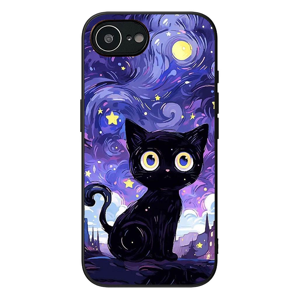 Cover for Apple iPhone 16 15 14 Plus 13 12 Mini 17 Pro Max + ProMax 16E Air 16+ 15+ Coque Phone Case Kitten Cat Meow Wallpaper