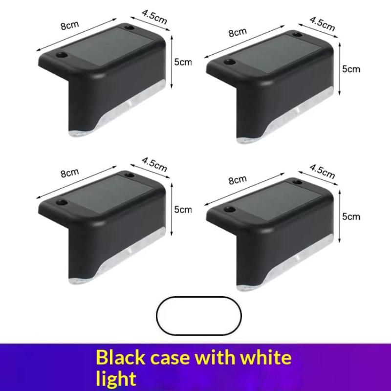 1/4 Pcs Led Solar Deck Light Outdoor Ip44 Waterproof Solar Power Garden Lamps For Railing Stairs Step Fence Yard Patio Pathway