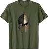 Spartaner Krieger Helm Antikes Griechenland T-Shirt Kurzarm Lässig Baumwolle Rundhals Herren T-Shirt