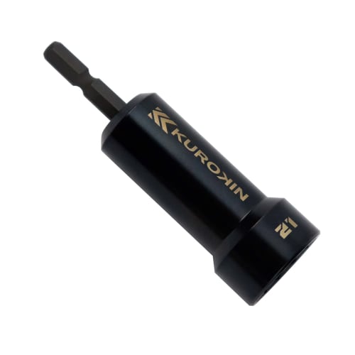 

Fujiya Semi-Long Socket, Tough and Lightweight, 12-Point, 21mm, Black Gold, 512-21-BG