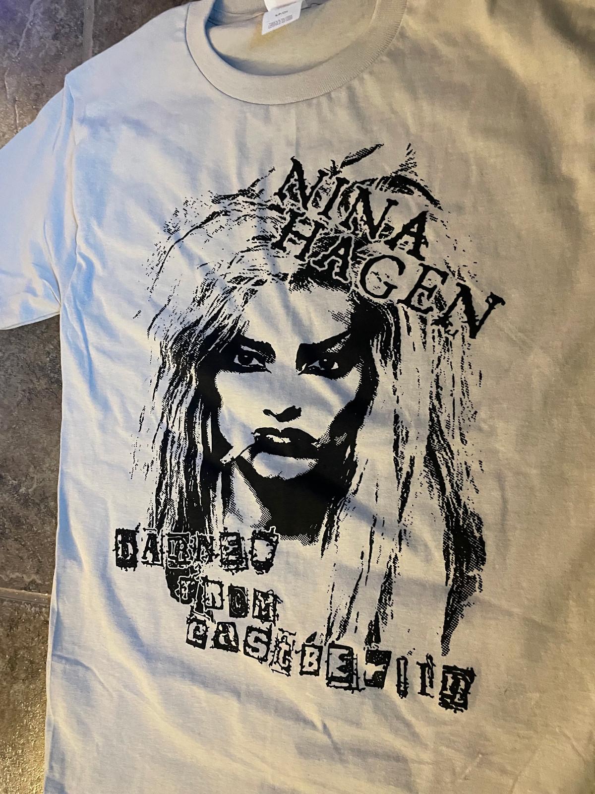 Vintage All Size Short Sleeve Nina Hagen T-shirt Unisex SA320 FREE SHIPPING XXL