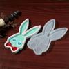 Flexible Sturdy Silicone Epoxy Resin Castes Mold Rabbits Shaped Tray Dishes Molds for Craft and Home Decoration