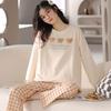 Women's Long Sleeve Cotton Pajama Set - Spring & Autumn Casual Wear