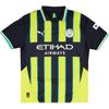 Puma Manchester City 2024-25 Season Kevin De Bruyne Away Striped Short Sleeve Football Shirt Unisex tops 775086-02-17