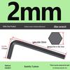 Medium Carbon L-type Hex Key Wrench, Hardened Steel, Black Oxide, 2mm-8mm