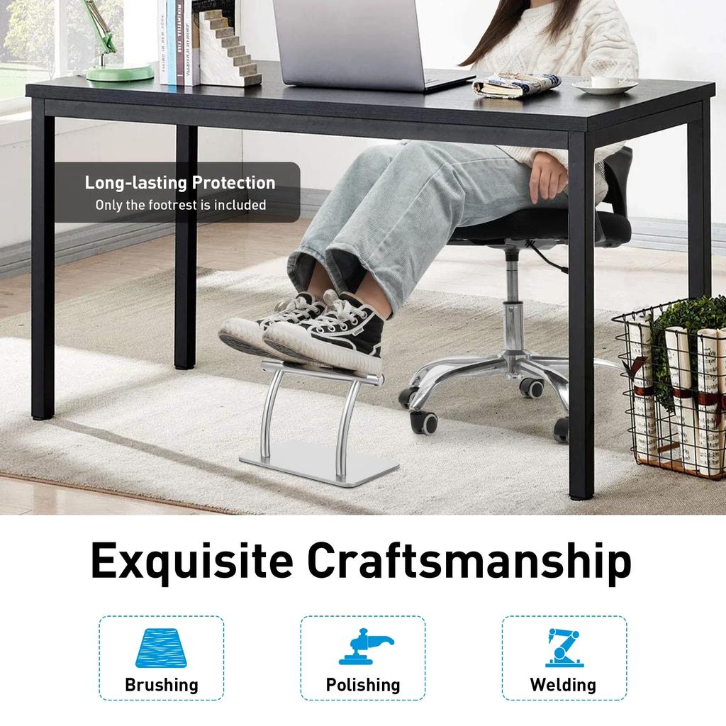 Barber Shop Stainless Steel Pedals, Barber Chair Floor Pedals Thickened Chassis, Removable Tripod Hair Chair Accessories