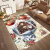 Christmas 101 Floor Rug Office Rug Design for Bedrooms Kitchen Playrooms Foyer Antislip Carpet Decorate Offices Birthday/Christmas Gift