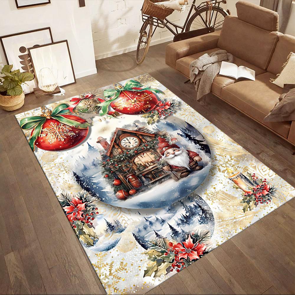 Christmas 101 Floor Rug Office Rug Design for Bedrooms Kitchen Playrooms Foyer Antislip Carpet Decorate Offices Birthday/Christmas Gift