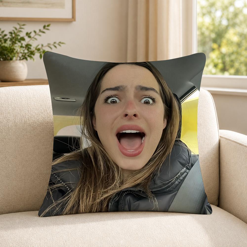 Person AAddison RRae funny Cushion Cover Soft Short Plush SkinFriendly Cushion Case for MultiScene Use