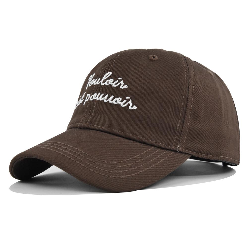 Duck Tongue Hat Personalized Letter Embroidered Baseball Hat Sunshade Hat Cotton