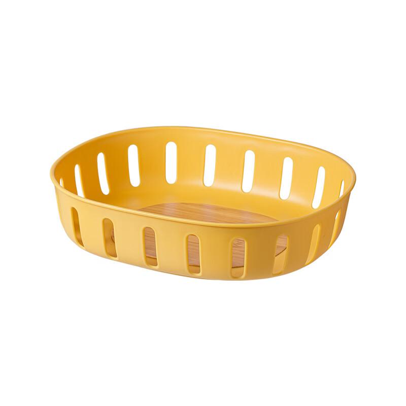 

Nachen Cream Yellow Plastic Drain Storage Basket
