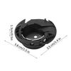 Scatola per Rocchetti in Plastica Nera Portatile Scatola per Rocchetti per Macchina da Cucire 7363, 8768, 90S, One, One Plus, 160° Anniversario