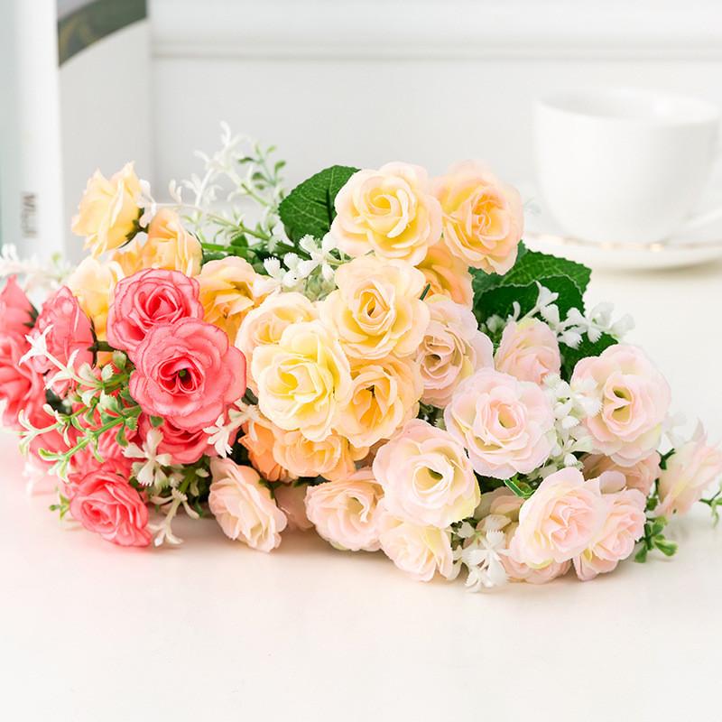 Rose Flower Simulation Wedding Supplies Home Flower Arrangement Decorations