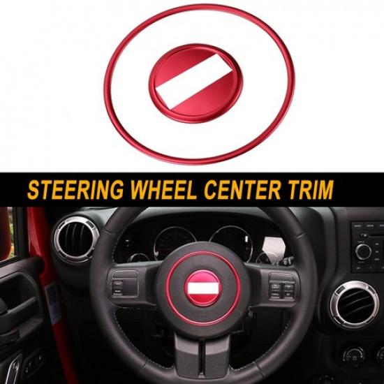 

Steering Wheel Central Ring Trim For Jeep wrangler 07-17Grand Cherokee 11-13
