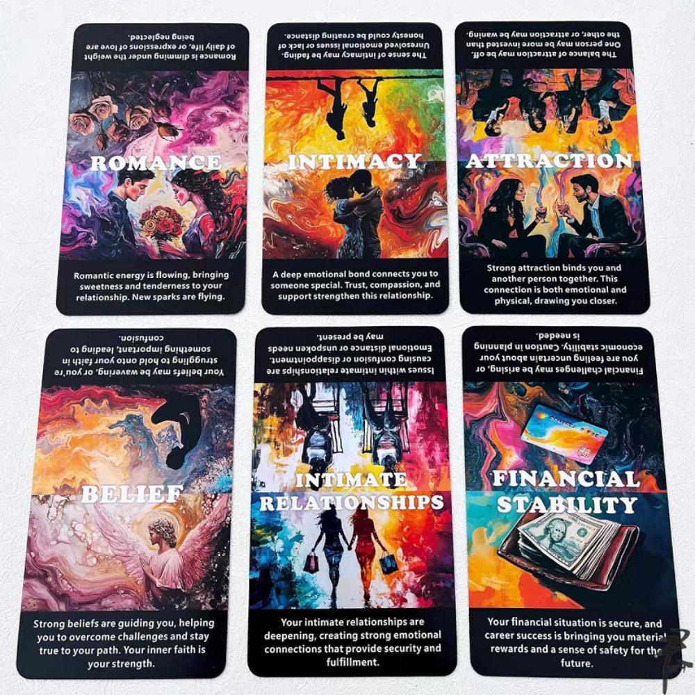 Harmony Heart Oracle Deck: 12*7cm 56 Pcs Intuitive Guidance for Personal Growth, Emotional Healing & Relationship Clarity