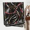 New Retro Leather Buckle Chain Printed Women's Scarf Silk Scarf Spring and Autumn Women's Fashion Scarf
