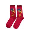 1 Pair Autumn Winter Retro Men Socks Couple Socks New Art Van Gogh Mural World Famous Oil Painting Series Funny Socks
