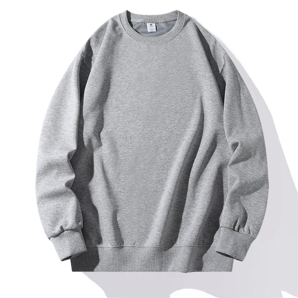 Hanorac larg la modă cu gât rotund pentru femei, de primăvară și toamnă, pulover retro fără glugă plus-size