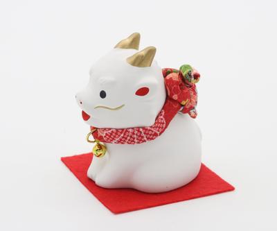 Yakushi Kiln Nishikisai Dragon (Fukufuku Ojigi) - Success In Life and Good Fortune