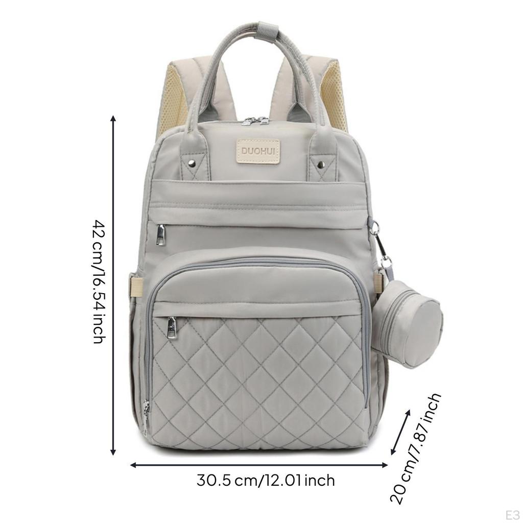 Sac à dos à langer multi-compartiments rembourré pour bébé, transporteur pour parents,