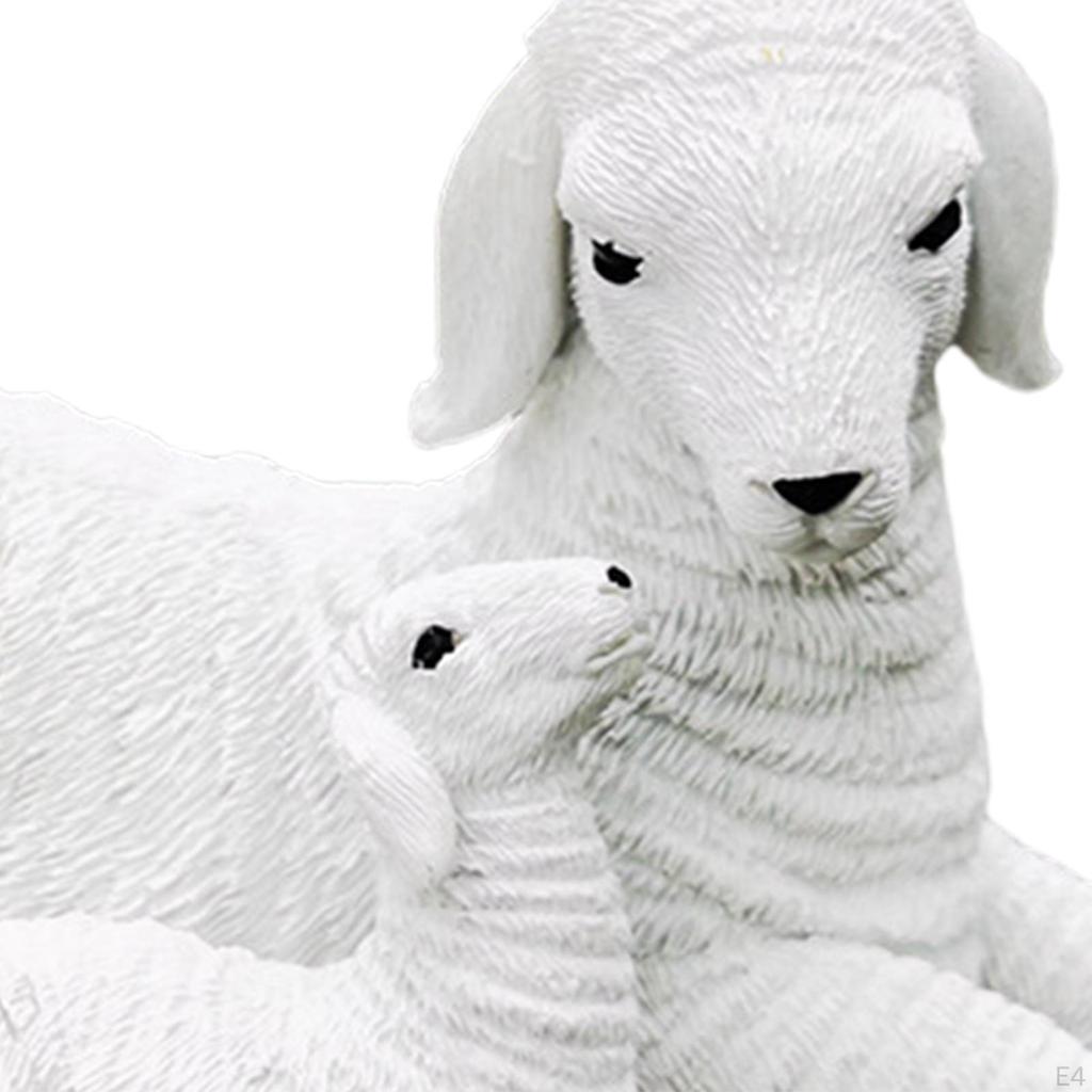 Lamb Model Resin Ornament for Bedroom and Housewarming