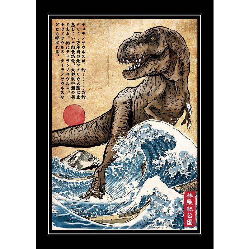 

Japanese Anime The King of Terror Shark Poster Print Dinosaur Canvas Painting Wall Art Picture for Living Room Home Decor 21cm×30cm NoFrame