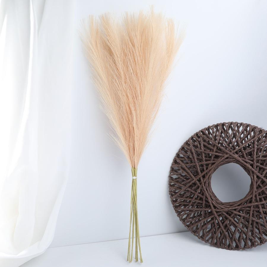 55cm Artificial Reed Pampas Grass Fake Flower Decorative Arrangement for Living Room Wedding Floor Decoration Artificial Plant